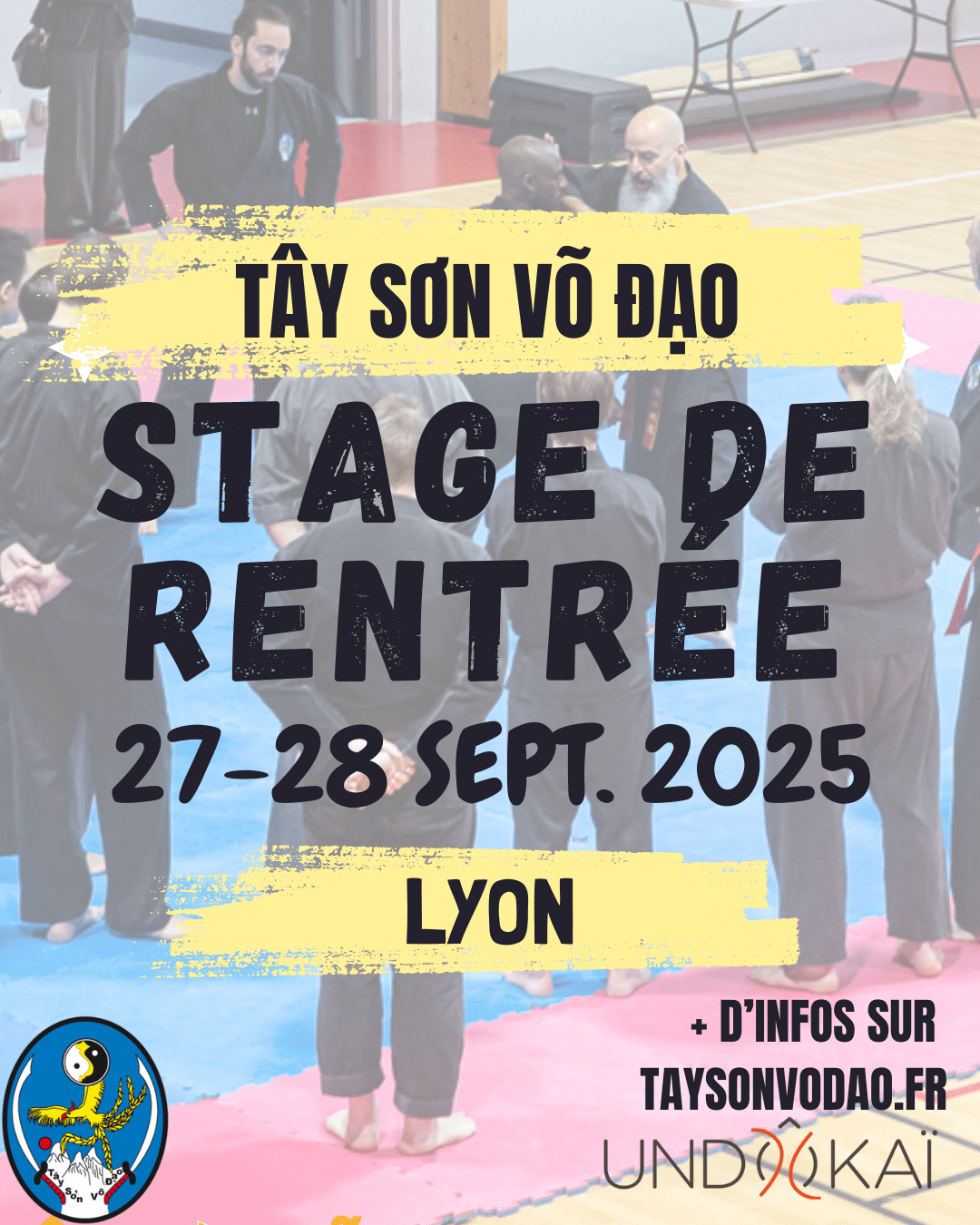 Stage de rentrée 2025 27 et 28 septembre à Lyon