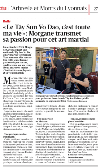 Article sur le club de Bully